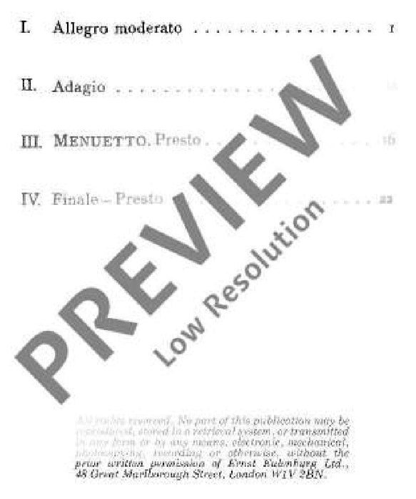 String Quartet G major, Komplimentier op. 77/1 Hob. III: 81 海頓 弦樂四重奏大調 總譜 歐伊倫堡版 | 小雅音樂 Hsiaoya Music