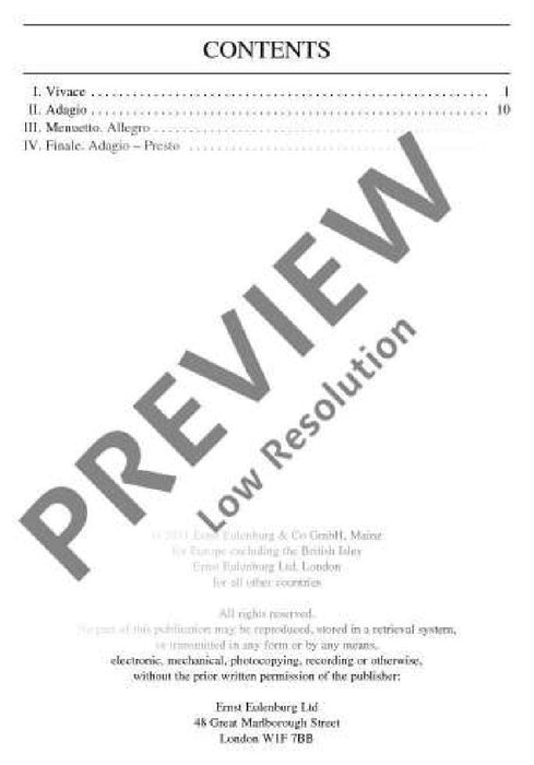 String Quartet C major op. 54/2 Hob.III: 57 Tost-Quartets I No. 1 海頓 弦樂四重奏大調 四重奏 總譜 歐伊倫堡版 | 小雅音樂 Hsiaoya Music