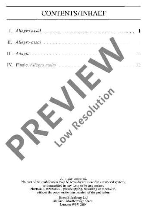 String Quartet F minor op. 80 孟德爾頌．菲利克斯 弦樂四重奏小調 總譜 歐伊倫堡版 | 小雅音樂 Hsiaoya Music