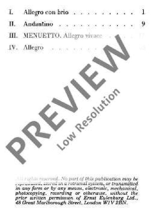 String Quartet G minor op. posth. D 173 舒伯特 弦樂四重奏小調 總譜 歐伊倫堡版 | 小雅音樂 Hsiaoya Music