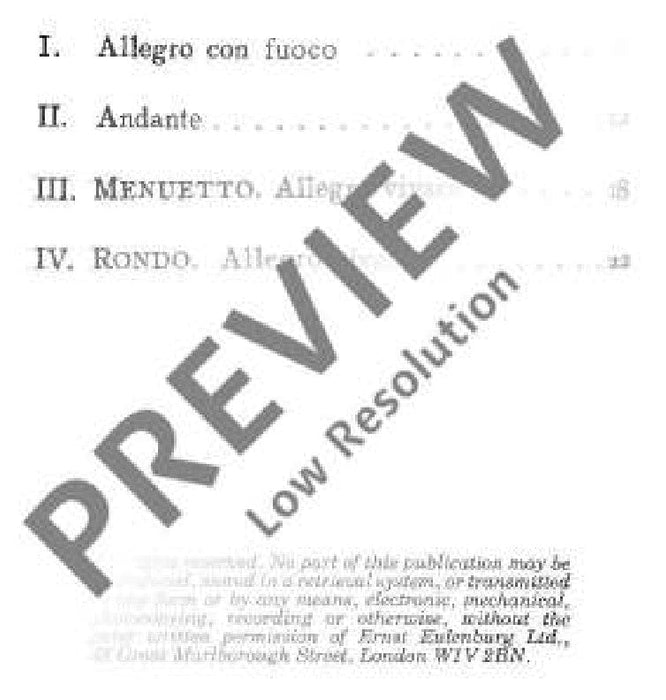 String Quartet E major op. 125/2 D 353 舒伯特 弦樂四重奏大調 總譜 歐伊倫堡版 | 小雅音樂 Hsiaoya Music