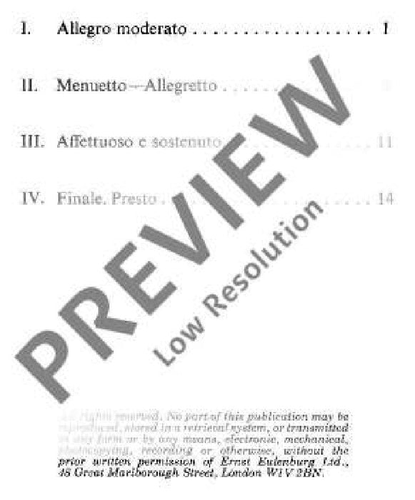 String Quartet Eb major op. 20/1 Hob. III: 31 Sun Quartets No. 1 海頓 弦樂四重奏大調 四重奏 總譜 歐伊倫堡版 | 小雅音樂 Hsiaoya Music