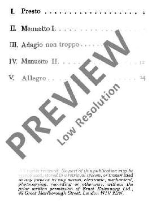String Quartet F major op. 2/4 Hob. III: 10 海頓 弦樂四重奏大調 總譜 歐伊倫堡版 | 小雅音樂 Hsiaoya Music
