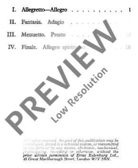 String Quartet Eb major op. 76/6 Hob. III: 80 Erdödy-Quartet No. 6 海頓 弦樂四重奏大調 四重奏 總譜 歐伊倫堡版 | 小雅音樂 Hsiaoya Music