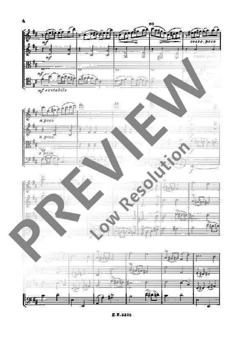 String Quartet No. 2 D major 玻羅定 弦樂四重奏 大調 總譜 歐伊倫堡版 | 小雅音樂 Hsiaoya Music