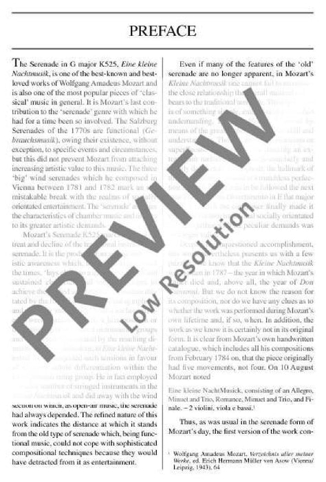 Eine kleine Nachtmusik KV 525 Serenade G major 莫札特 弦樂小夜曲 小夜曲大調 總譜 歐伊倫堡版 | 小雅音樂 Hsiaoya Music