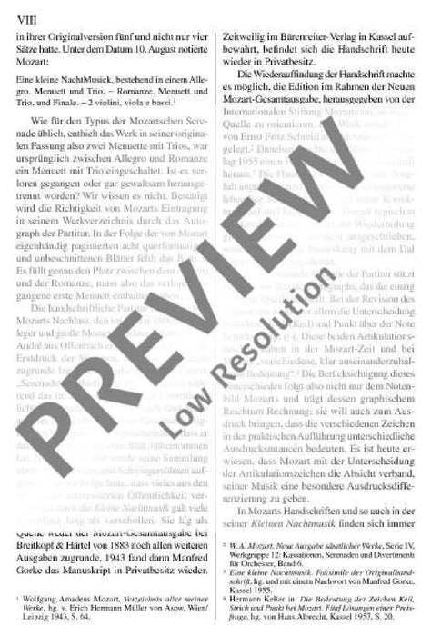 Eine kleine Nachtmusik KV 525 Serenade G major 莫札特 弦樂小夜曲 小夜曲大調 總譜 歐伊倫堡版 | 小雅音樂 Hsiaoya Music