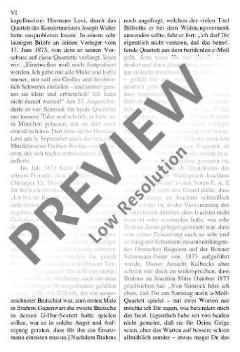 String Quartet A minor op. 51/2 布拉姆斯 弦樂四重奏小調 總譜 歐伊倫堡版 | 小雅音樂 Hsiaoya Music