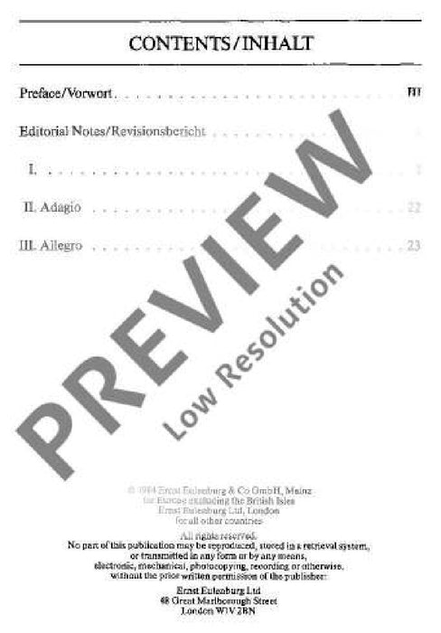 Brandenburg Concerto No. 3 G major BWV 1048 巴赫約翰‧瑟巴斯提安 布蘭登堡協奏曲 大調 總譜 歐伊倫堡版 | 小雅音樂 Hsiaoya Music