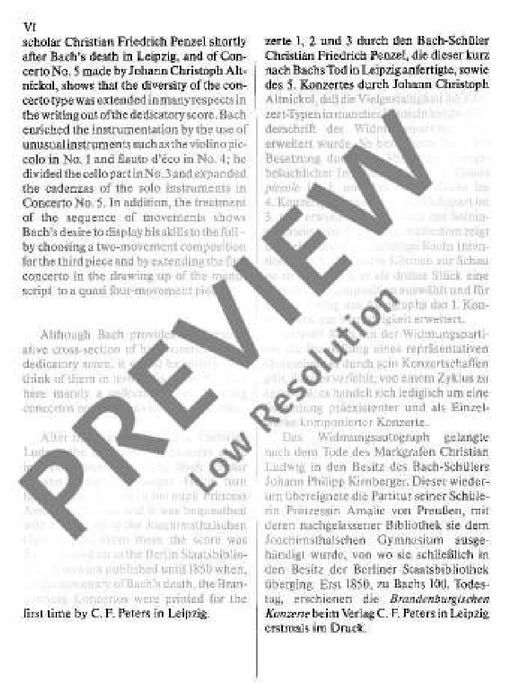 Brandenburg Concerto No. 3 G major BWV 1048 巴赫約翰‧瑟巴斯提安 布蘭登堡協奏曲 大調 總譜 歐伊倫堡版 | 小雅音樂 Hsiaoya Music