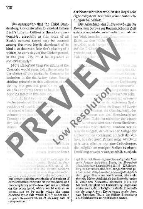 Brandenburg Concerto No. 3 G major BWV 1048 巴赫約翰‧瑟巴斯提安 布蘭登堡協奏曲 大調 總譜 歐伊倫堡版 | 小雅音樂 Hsiaoya Music