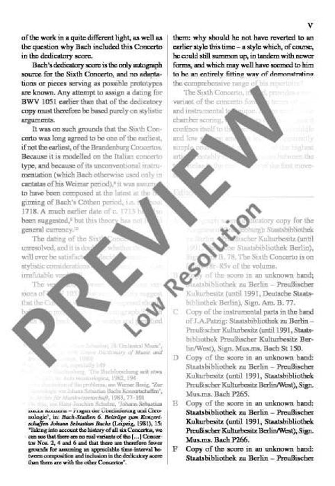 Brandenburg Concerto No. 6 Bb major BWV 1051 巴赫約翰‧瑟巴斯提安 布蘭登堡協奏曲 大調 總譜 歐伊倫堡版 | 小雅音樂 Hsiaoya Music