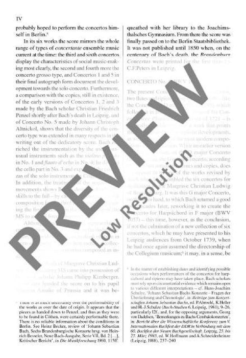 Brandenburg Concerto No. 4 G major BWV 1049 巴赫約翰‧瑟巴斯提安 布蘭登堡協奏曲 大調 總譜 歐伊倫堡版 | 小雅音樂 Hsiaoya Music