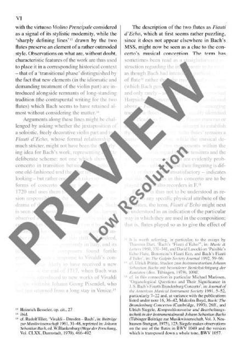 Brandenburg Concerto No. 4 G major BWV 1049 巴赫約翰‧瑟巴斯提安 布蘭登堡協奏曲 大調 總譜 歐伊倫堡版 | 小雅音樂 Hsiaoya Music