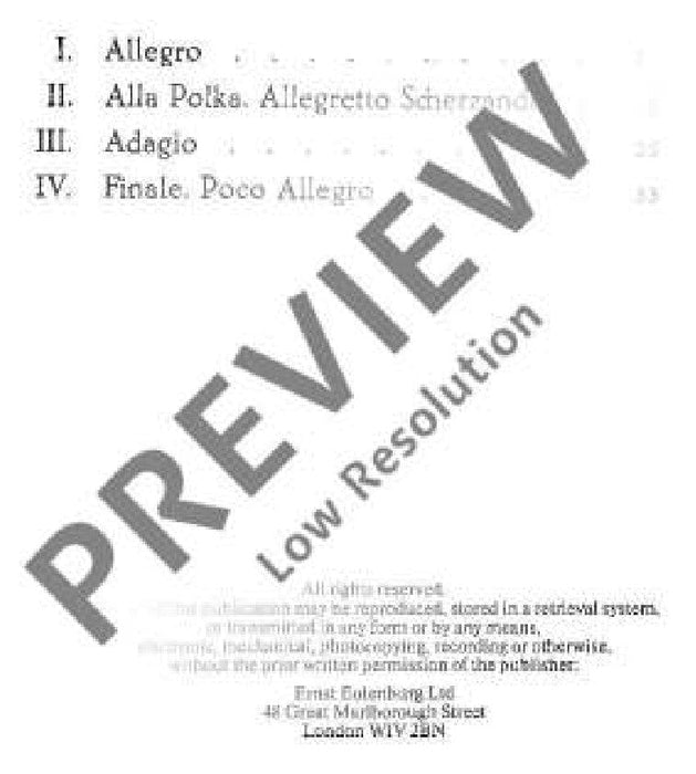 Stringquartet D minor op. 34 B 75 德弗札克 弦樂四重奏小調 總譜 歐伊倫堡版 | 小雅音樂 Hsiaoya Music
