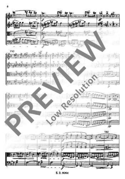 Stringquartet D minor op. 34 B 75 德弗札克 弦樂四重奏小調 總譜 歐伊倫堡版 | 小雅音樂 Hsiaoya Music