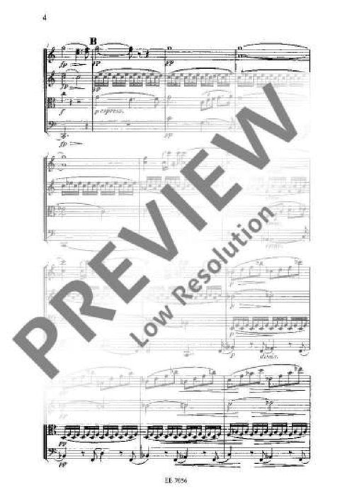 String Quartet C major op. 61 B 121 德弗札克 弦樂四重奏大調 總譜 歐伊倫堡版 | 小雅音樂 Hsiaoya Music