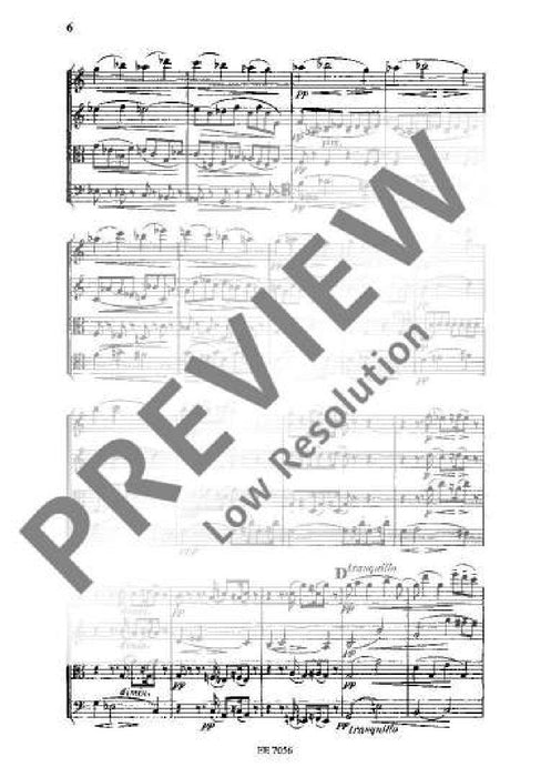 String Quartet C major op. 61 B 121 德弗札克 弦樂四重奏大調 總譜 歐伊倫堡版 | 小雅音樂 Hsiaoya Music