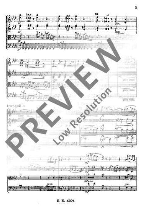 String Quartet Ab major op. 105 B 193 德弗札克 弦樂四重奏大調 總譜 歐伊倫堡版 | 小雅音樂 Hsiaoya Music