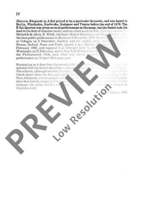 String Sextet A major op. 48 B 80 德弗札克 弦樂六重奏大調 總譜 歐伊倫堡版 | 小雅音樂 Hsiaoya Music