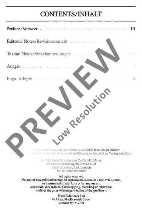 Adagio and Fugue C minor KV 546 莫札特 慢板復格曲小調 總譜 歐伊倫堡版 | 小雅音樂 Hsiaoya Music