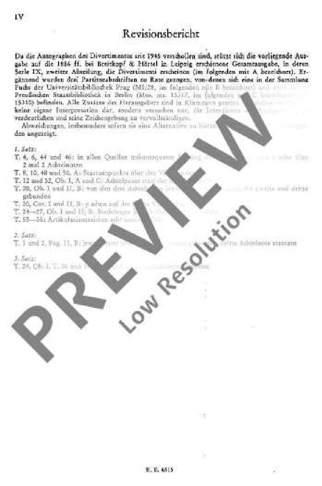 Divertimento No. 8 F major KV 213 莫札特 嬉遊曲 大調 總譜 歐伊倫堡版 | 小雅音樂 Hsiaoya Music