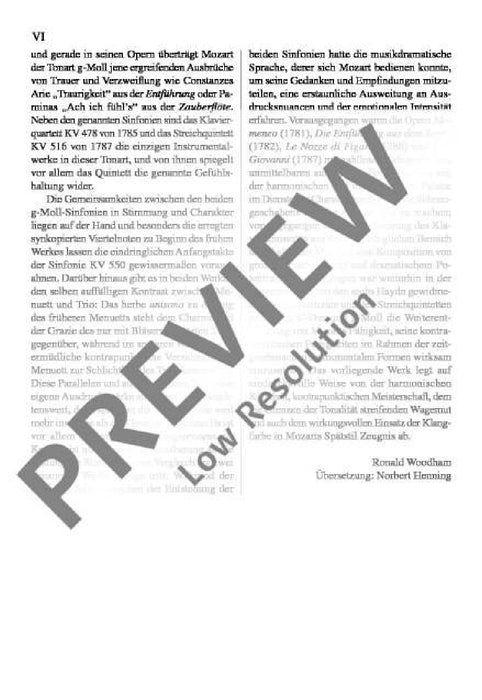 Symphony No. 40 G Minor KV 550 莫札特 交響曲 小調 總譜 歐伊倫堡版 | 小雅音樂 Hsiaoya Music