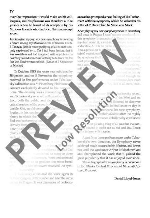 Symphony No. 5 E minor op. 64 CW 26 柴科夫斯基．彼得 交響曲 小調 總譜 歐伊倫堡版 | 小雅音樂 Hsiaoya Music