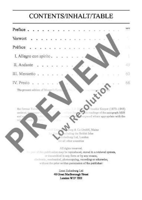 Symphony No. 35 D major KV 385 Haffner 莫札特 交響曲 大調 總譜 歐伊倫堡版 | 小雅音樂 Hsiaoya Music