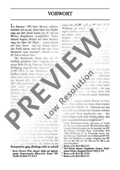 Symphony No. 35 D major KV 385 Haffner 莫札特 交響曲 大調 總譜 歐伊倫堡版 | 小雅音樂 Hsiaoya Music