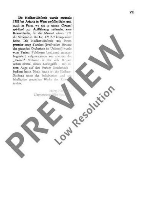 Symphony No. 35 D major KV 385 Haffner 莫札特 交響曲 大調 總譜 歐伊倫堡版 | 小雅音樂 Hsiaoya Music