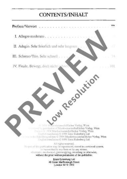 Symphony No. 7 E major 布魯克納 交響曲 大調 總譜 歐伊倫堡版 | 小雅音樂 Hsiaoya Music