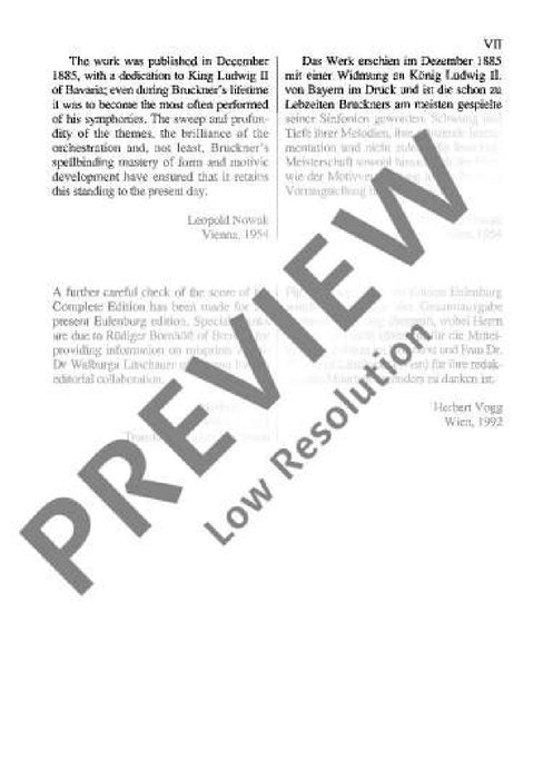 Symphony No. 7 E major 布魯克納 交響曲 大調 總譜 歐伊倫堡版 | 小雅音樂 Hsiaoya Music