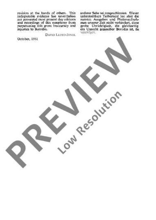 Symphony No. 1 Eb major 玻羅定 交響曲 大調 總譜 歐伊倫堡版 | 小雅音樂 Hsiaoya Music
