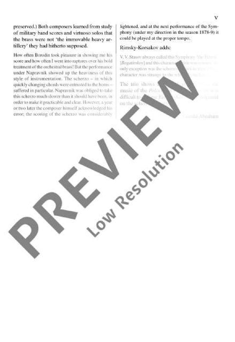 Symphony No. 2 B minor 玻羅定 交響曲 小調 總譜 歐伊倫堡版 | 小雅音樂 Hsiaoya Music