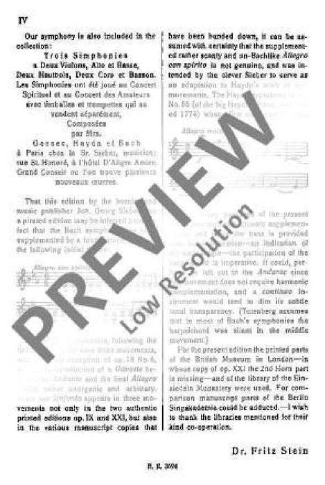 Symphony Eb major op. 9/2 巴赫約翰‧克里斯提安 交響曲大調 總譜 歐伊倫堡版 | 小雅音樂 Hsiaoya Music