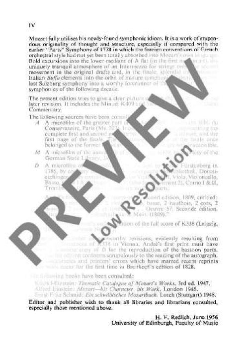 Symphony No. 34 C major KV 338 with Menuet KV 409 莫札特 交響曲 大調 小步舞曲 總譜 歐伊倫堡版 | 小雅音樂 Hsiaoya Music