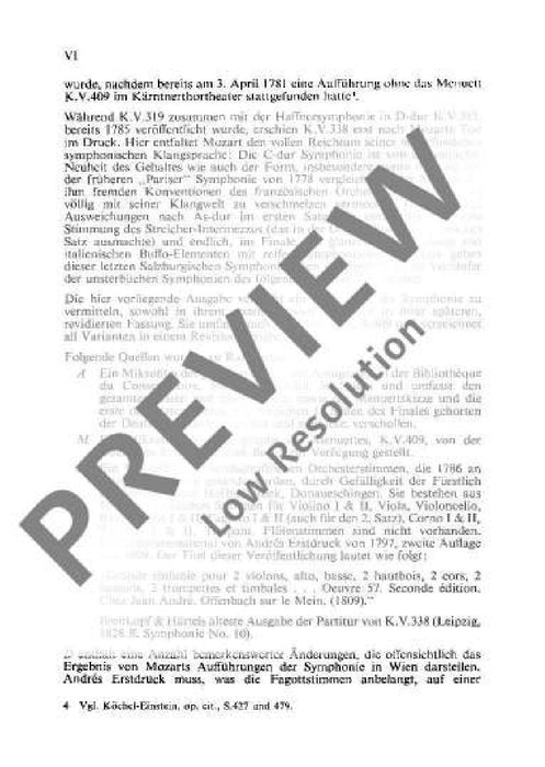 Symphony No. 34 C major KV 338 with Menuet KV 409 莫札特 交響曲 大調 小步舞曲 總譜 歐伊倫堡版 | 小雅音樂 Hsiaoya Music