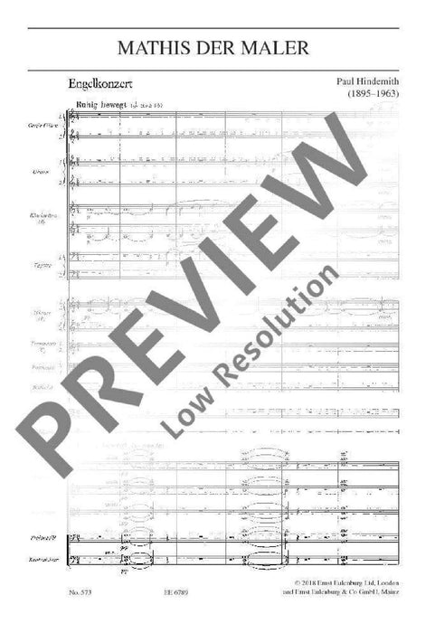 Symphony Mathis the Painter 辛德密特 交響曲 總譜 歐伊倫堡版 | 小雅音樂 Hsiaoya Music