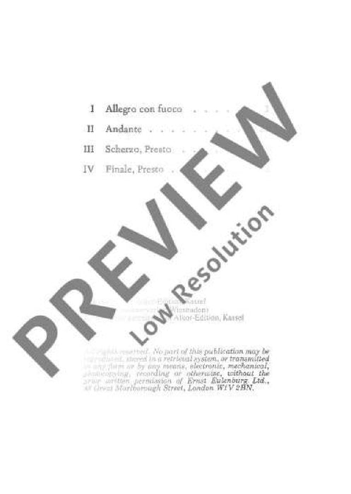 Symphony No. 1 C major JV 50 韋伯．卡爾 交響曲 大調 總譜 歐伊倫堡版 | 小雅音樂 Hsiaoya Music