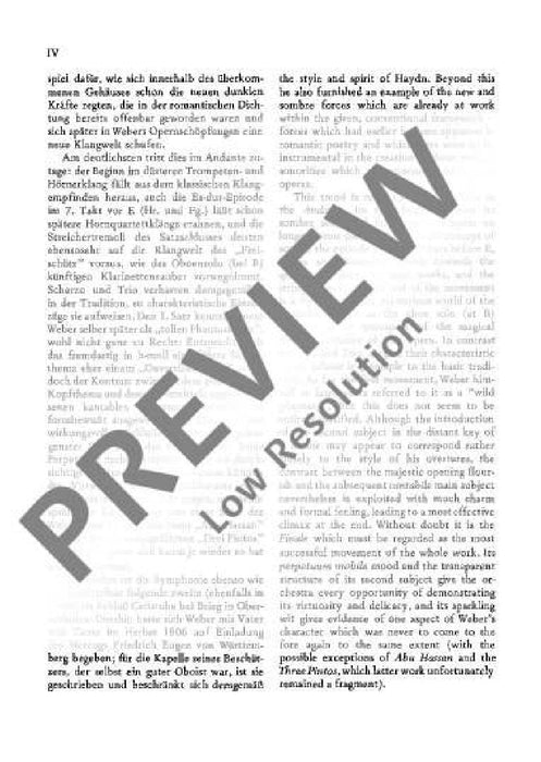 Symphony No. 1 C major JV 50 韋伯．卡爾 交響曲 大調 總譜 歐伊倫堡版 | 小雅音樂 Hsiaoya Music