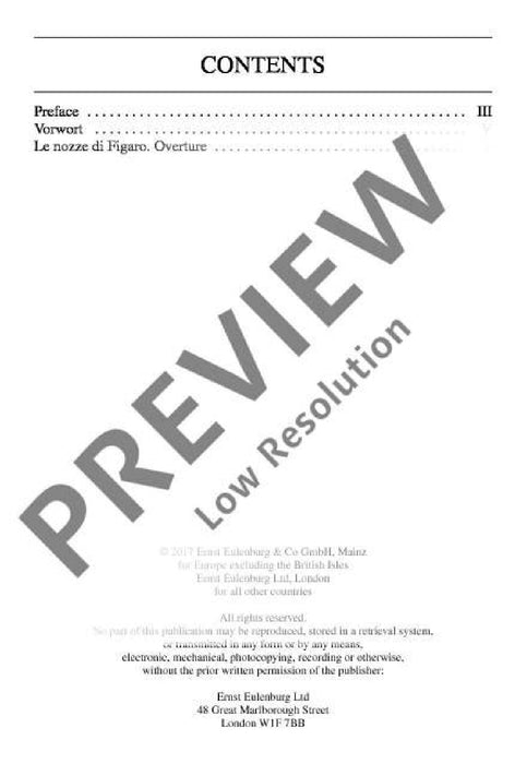The Marriage of Figaro K 492 Overture to the Opera 莫札特 費加洛婚禮 序曲 歌劇 總譜 歐伊倫堡版 | 小雅音樂 Hsiaoya Music