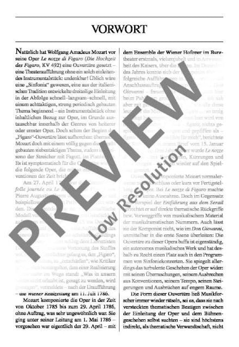 The Marriage of Figaro K 492 Overture to the Opera 莫札特 費加洛婚禮 序曲 歌劇 總譜 歐伊倫堡版 | 小雅音樂 Hsiaoya Music