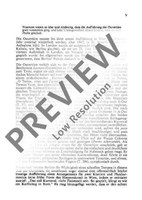 The Roman Carnival op. 9 Overture 白遼士 羅馬狂歡節 序曲 總譜 歐伊倫堡版 | 小雅音樂 Hsiaoya Music