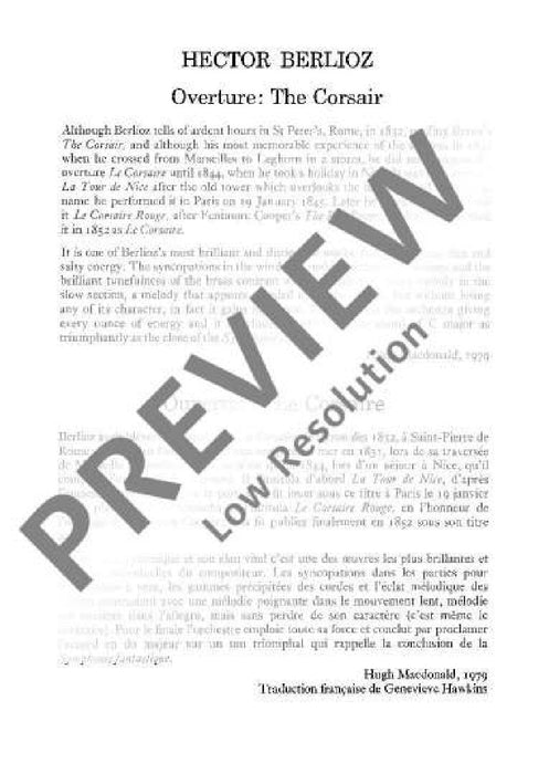 The Corsair op. 21 Overture 白遼士 海盜 序曲 總譜 歐伊倫堡版 | 小雅音樂 Hsiaoya Music