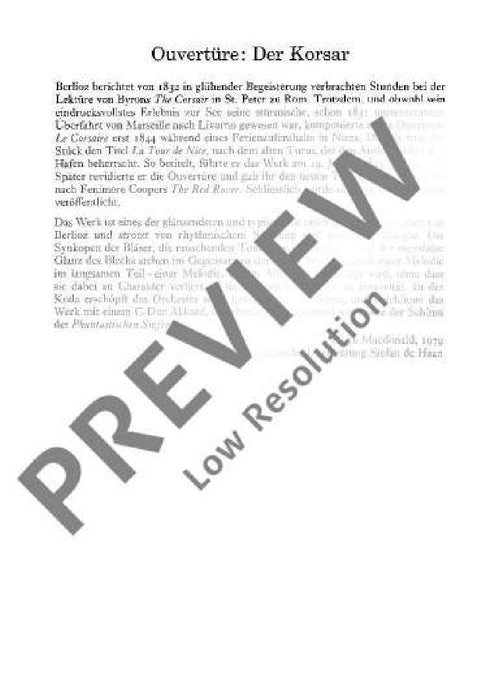 The Corsair op. 21 Overture 白遼士 海盜 序曲 總譜 歐伊倫堡版 | 小雅音樂 Hsiaoya Music