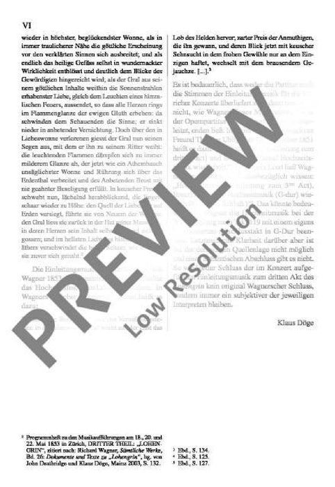 Lohengrin WWV 75 Preludes to Acts 1 and 3 華格納．理查 羅恩格林 前奏曲 總譜 歐伊倫堡版 | 小雅音樂 Hsiaoya Music