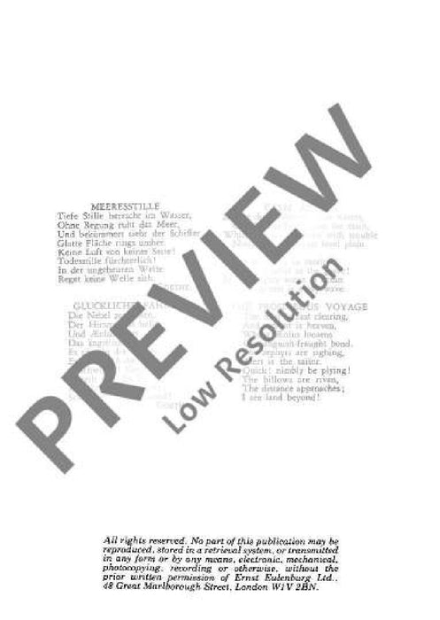 Calm Sea and Prosperous Voyage op. 27 Overture for Orchestra 孟德爾頌．菲利克斯 序曲管弦樂團 總譜 歐伊倫堡版 | 小雅音樂 Hsiaoya Music