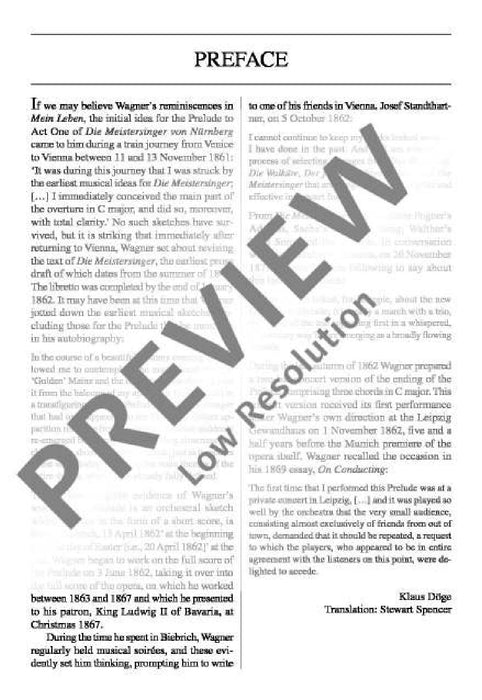 The Mastersingers of Nuremberg WWV 96 Prelude 華格納．理查 紐倫堡的名歌手 前奏曲 總譜 歐伊倫堡版 | 小雅音樂 Hsiaoya Music