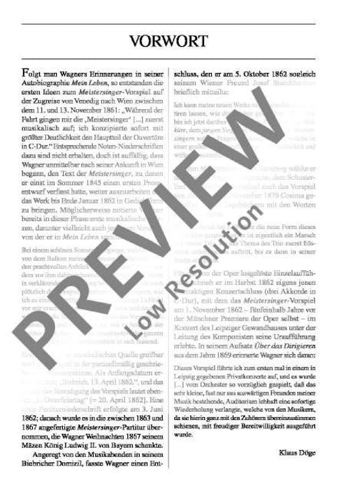 The Mastersingers of Nuremberg WWV 96 Prelude 華格納．理查 紐倫堡的名歌手 前奏曲 總譜 歐伊倫堡版 | 小雅音樂 Hsiaoya Music